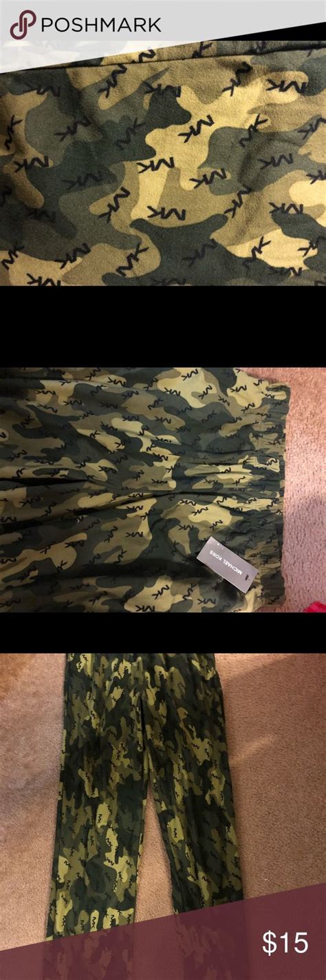 michael kors camo pajamas mens|Michael Kors sweatpants for men.